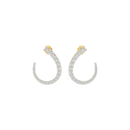 Opal Dreamscape Diamond Earring 18 KT / Yellow Gold
