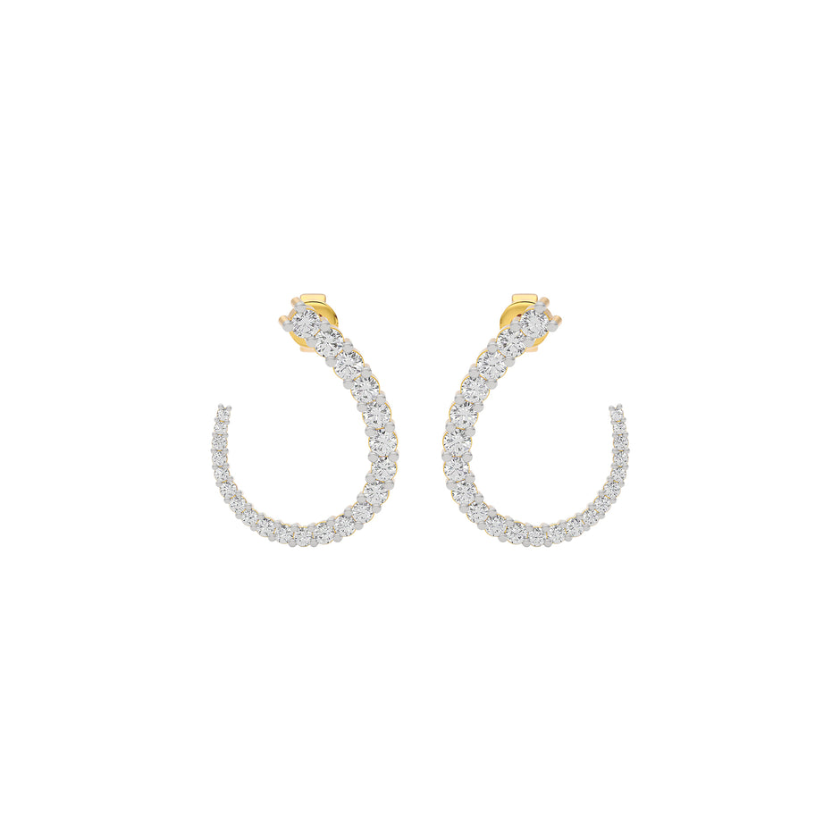 Opal Dreamscape Diamond Earring 18 KT / Yellow Gold