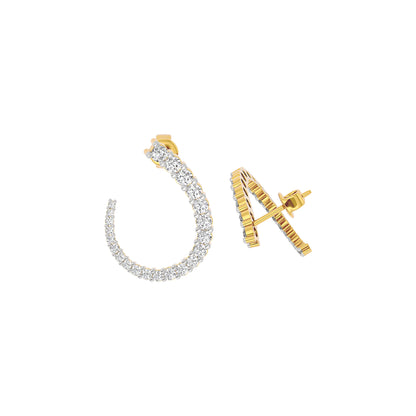 Opal Dreamscape Diamond Earring 18 KT / Yellow Gold