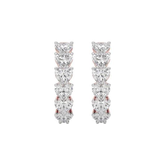 Silken Whisper Diamond Earring 18 KT / Rose Gold