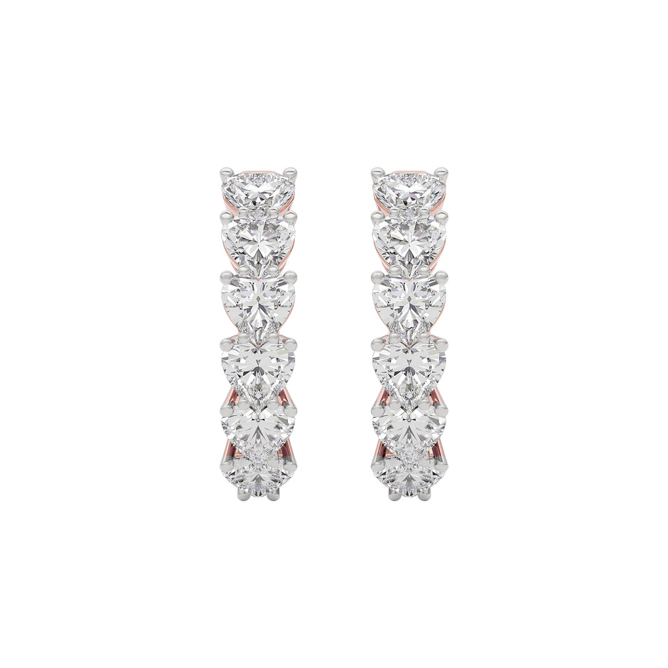 Silken Whisper Diamond Earring 18 KT / Rose Gold