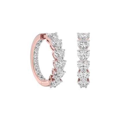 Silken Whisper Diamond Earring 18 KT / Rose Gold