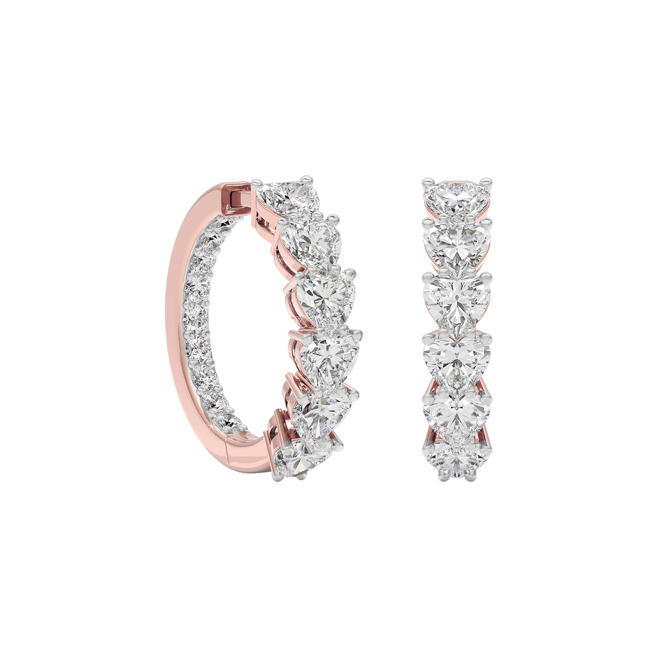 Silken Whisper Diamond Earring 18 KT / Rose Gold