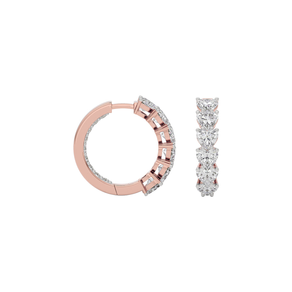 Silken Whisper Diamond Earring 18 KT / Rose Gold
