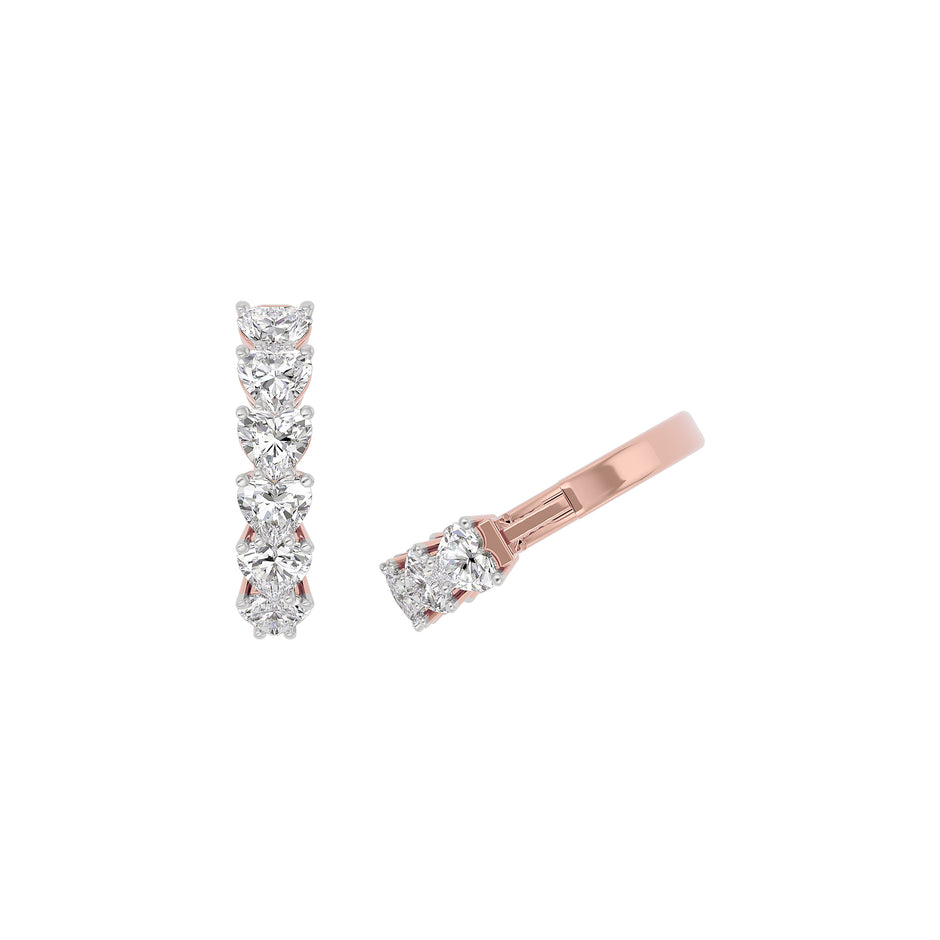 Silken Whisper Diamond Earring 18 KT / Rose Gold