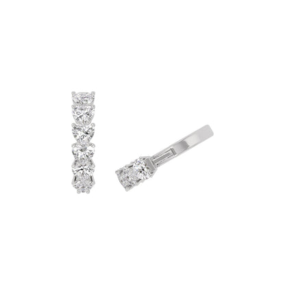 Silken Whisper Diamond Earring 18 KT / White Gold