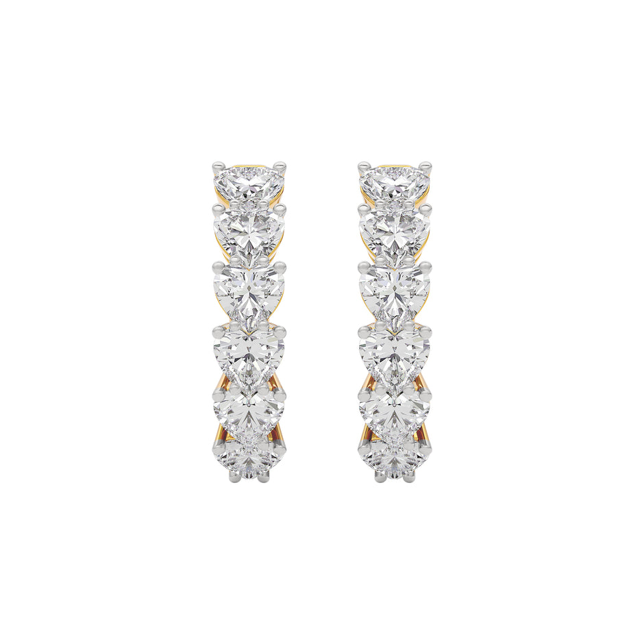 Silken Whisper Diamond Earring 18 KT / Yellow Gold