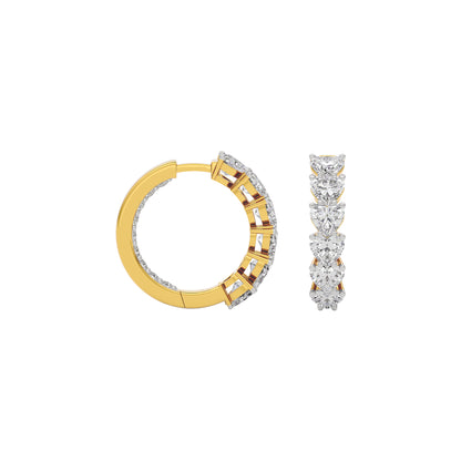 Silken Whisper Diamond Earring 18 KT / Yellow Gold