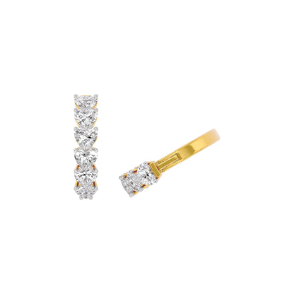 Silken Whisper Diamond Earring 18 KT / Yellow Gold