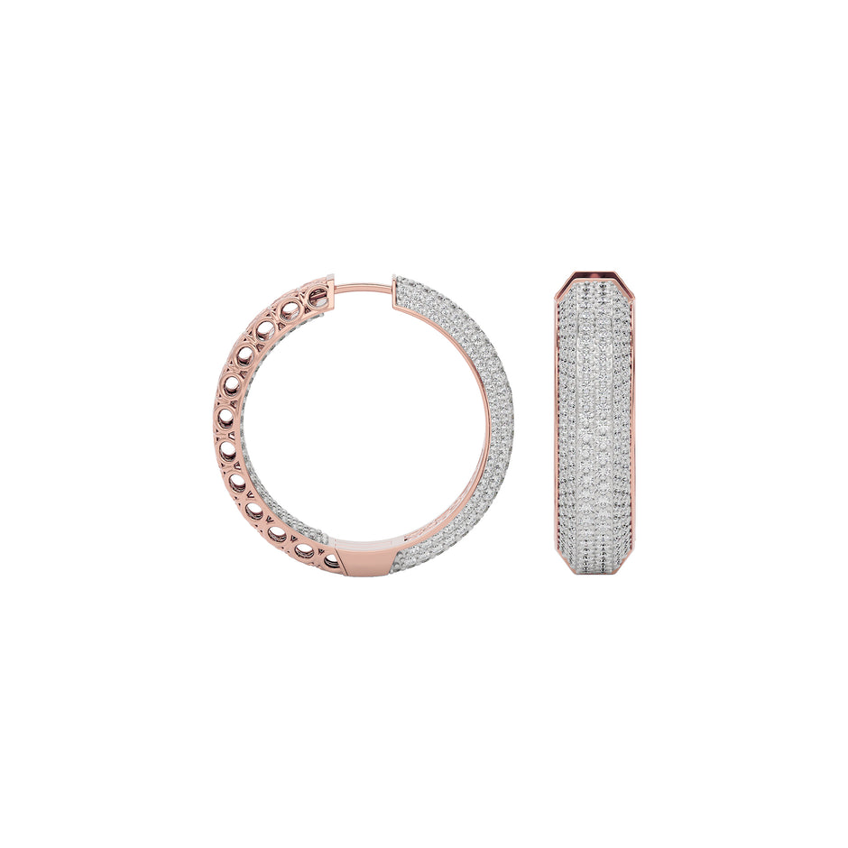 Twilight Mist Diamond Earring 18 KT / Rose Gold