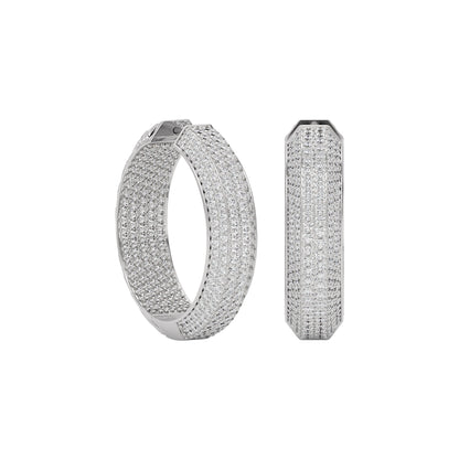 Twilight Mist Diamond Earring 18 KT / White Gold
