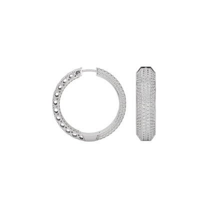 Twilight Mist Diamond Earring 18 KT / White Gold