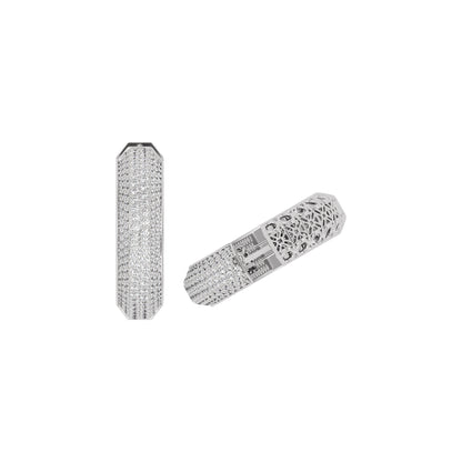 Twilight Mist Diamond Earring 18 KT / White Gold