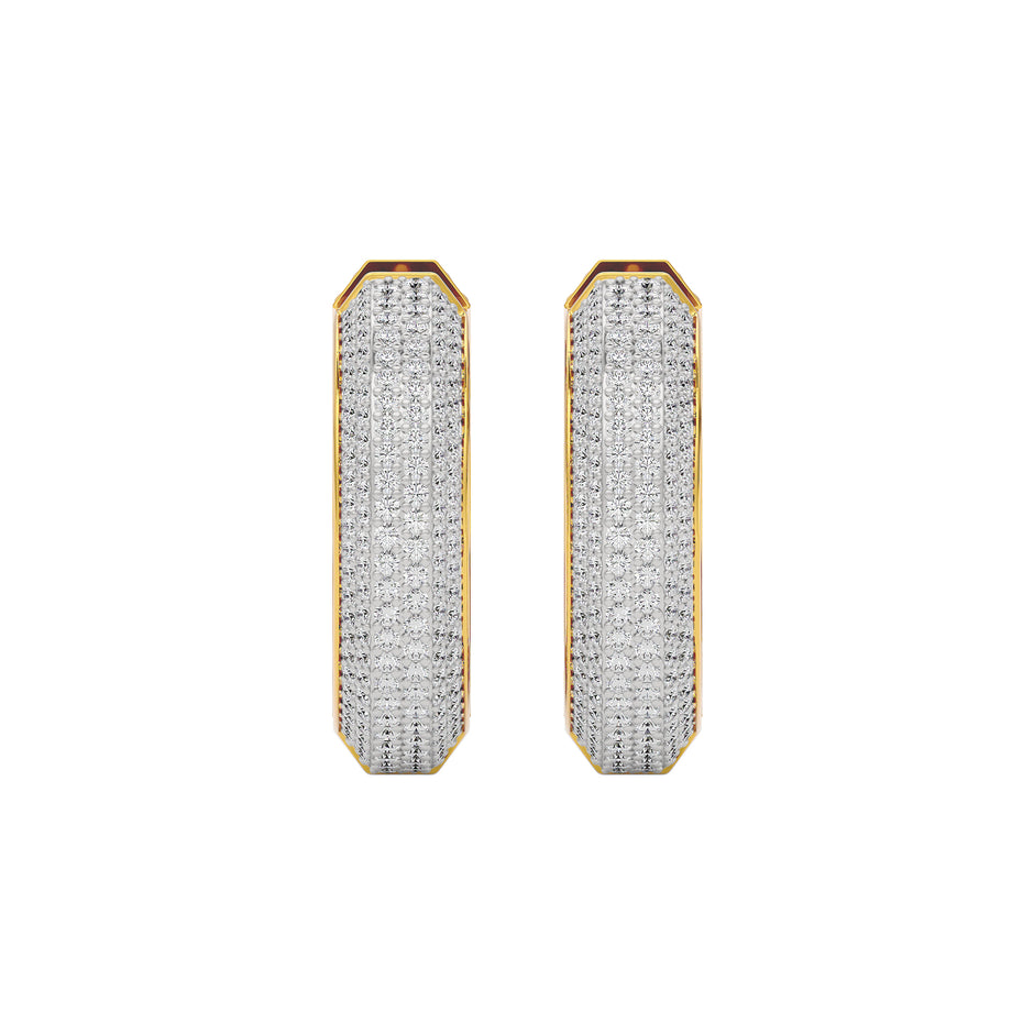 Twilight Mist Diamond Earring 18 KT / Yellow Gold