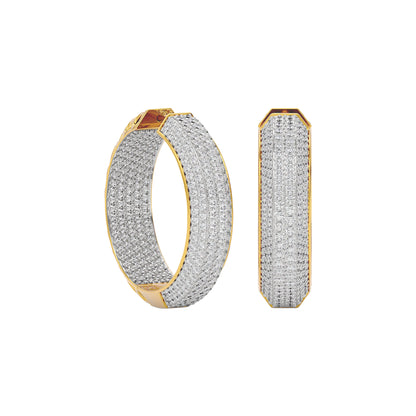 Twilight Mist Diamond Earring 18 KT / Yellow Gold