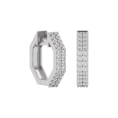Velvet Embrace Diamond Earring 18 KT / White Gold
