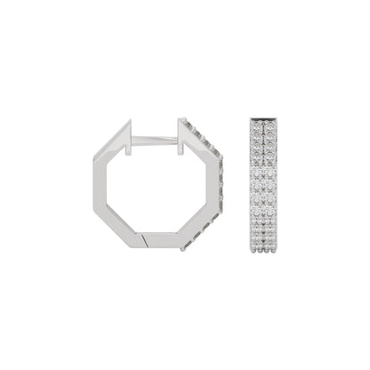 Velvet Embrace Diamond Earring 18 KT / White Gold