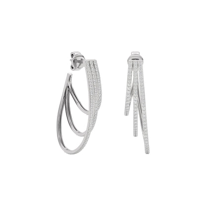 Crystal Dew Diamond Earring 18 KT / White Gold