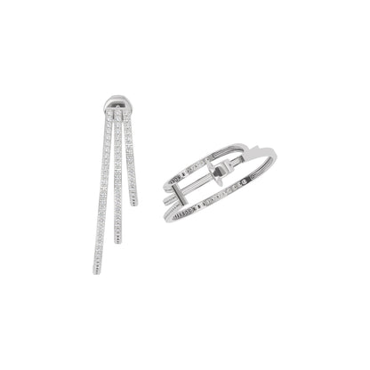 Crystal Dew Diamond Earring 18 KT / White Gold
