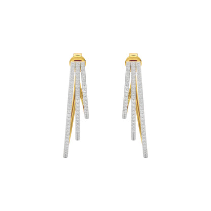 Crystal Dew Diamond Earring 18 KT / Yellow Gold