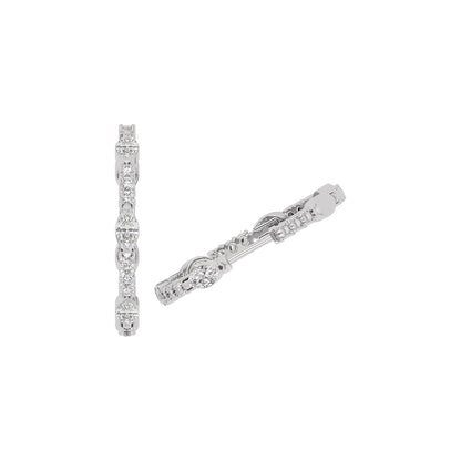 Diamond Halo Spark Diamond Earring 18 KT / White Gold