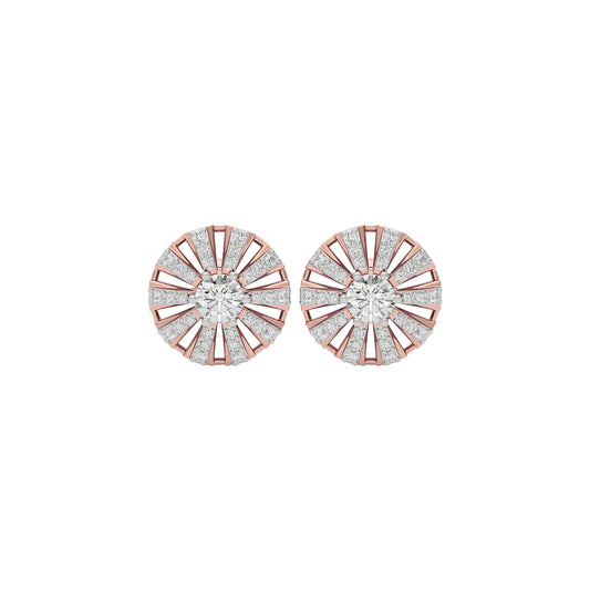 Lustrous Charm Diamond Earring 18 KT / Rose Gold
