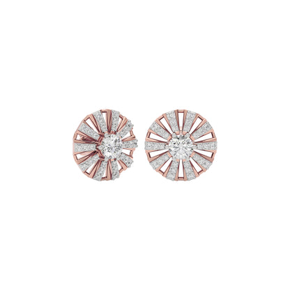 Lustrous Charm Diamond Earring 18 KT / Rose Gold