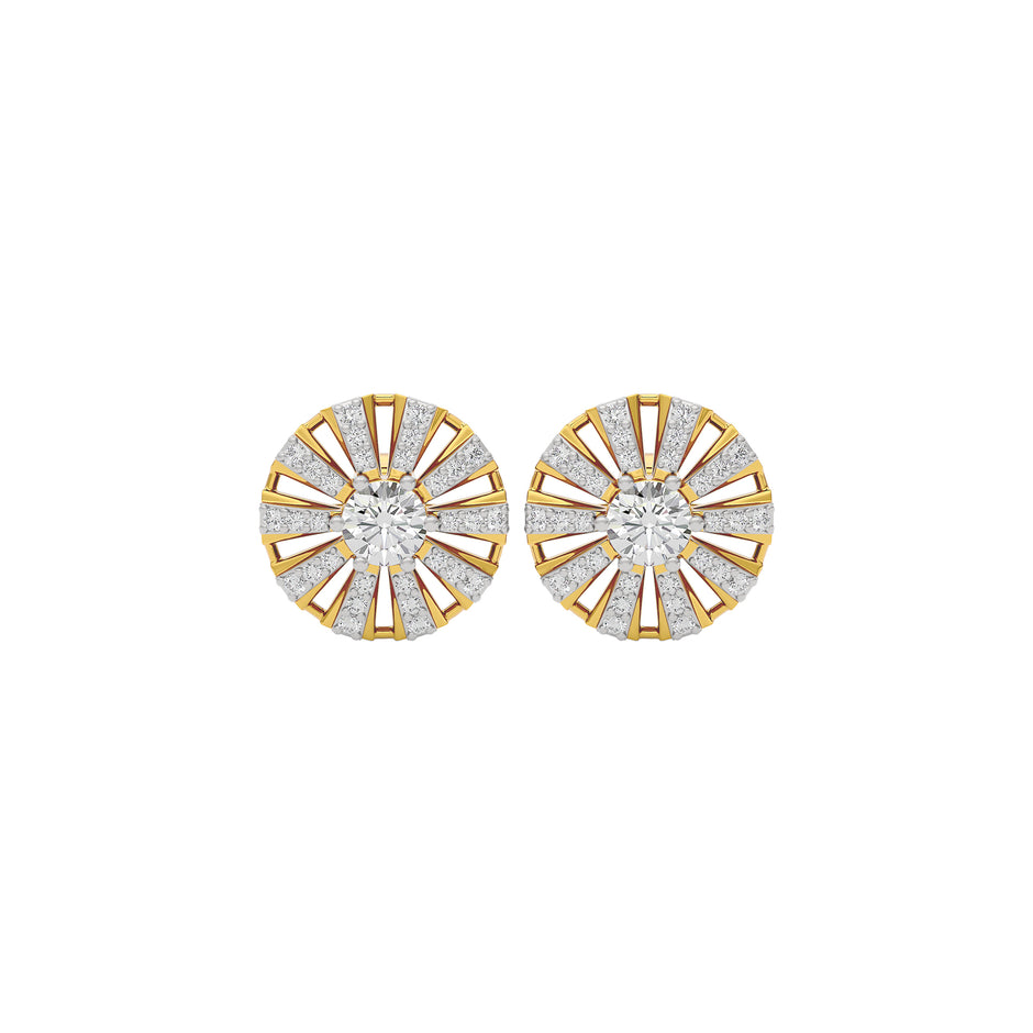 Lustrous Charm Diamond Earring 18 KT / Yellow Gold