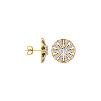Lustrous Charm Diamond Earring 18 KT / Yellow Gold