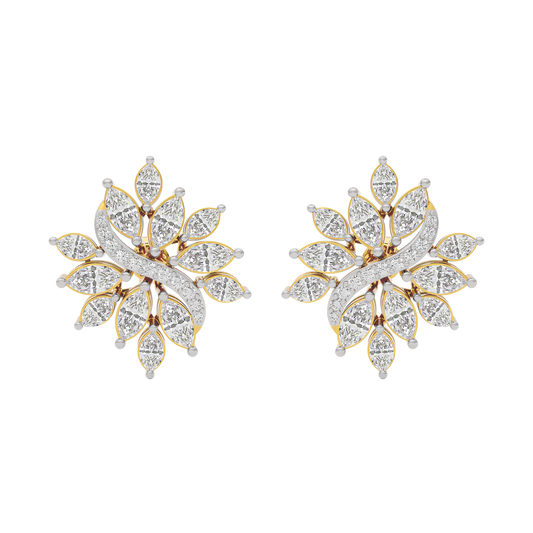 Glimmering Lace Diamond Earring