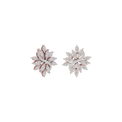 Glimmering Lace Diamond Earring 18 KT / Rose Gold