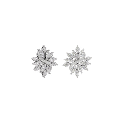 Glimmering Lace Diamond Earring 18 KT / White Gold