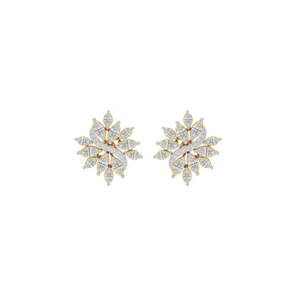 Glimmering Lace Diamond Earring 18 KT / Yellow Gold