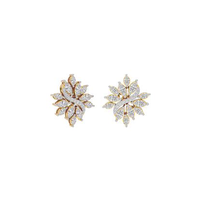 Glimmering Lace Diamond Earring 18 KT / Yellow Gold