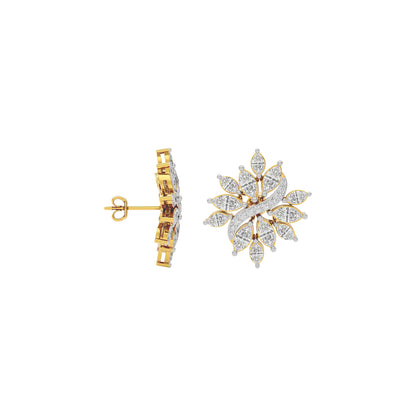 Glimmering Lace Diamond Earring 18 KT / Yellow Gold