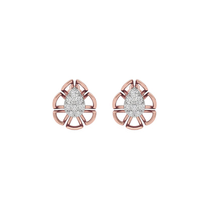 Dazzling Pearl Diamond Earring 18 KT / Rose Gold