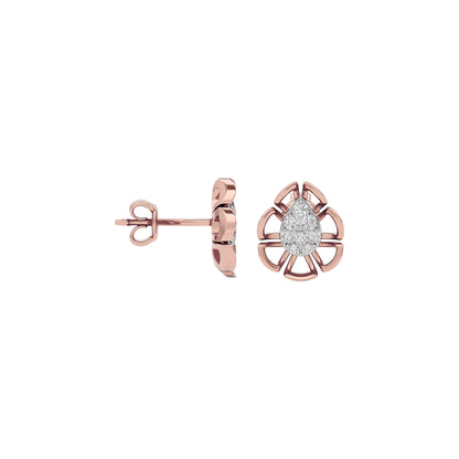 Dazzling Pearl Diamond Earring 18 KT / Rose Gold