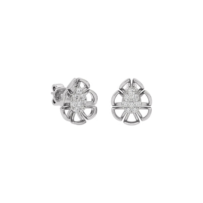 Dazzling Pearl Diamond Earring 18 KT / White Gold