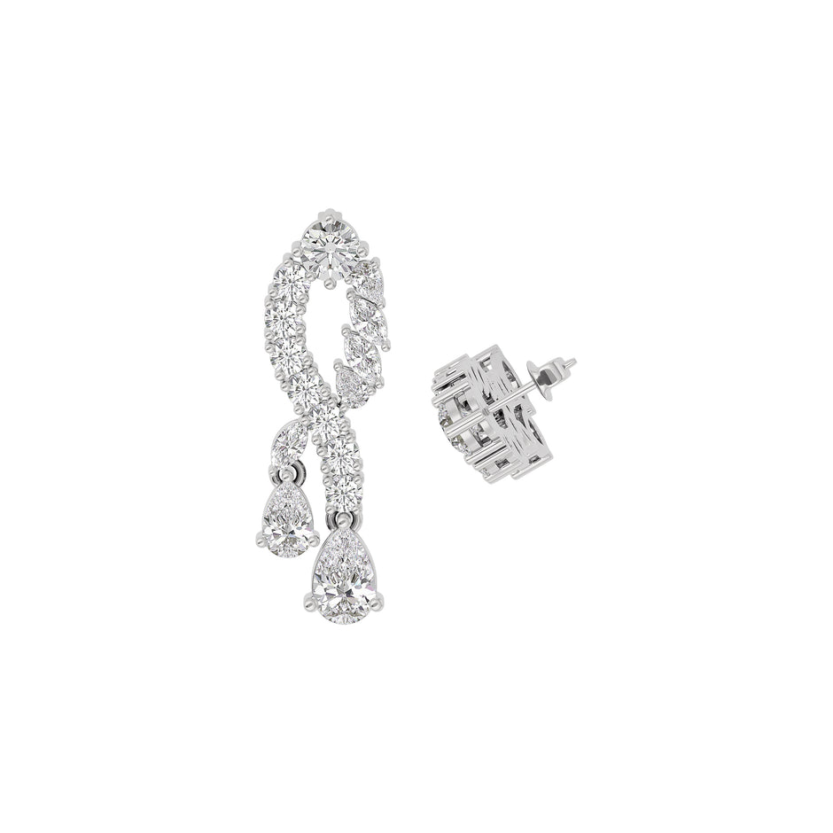 Starlit Dream Diamond Earring 18 KT / White Gold