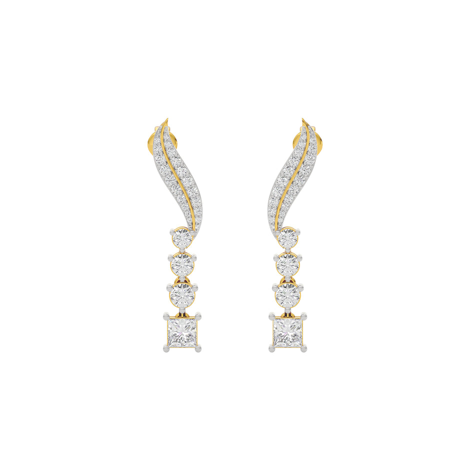 Mystic Aurora Diamond Earrings