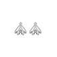 Arrow Edge Diamond Bali Earrings