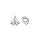 Arrow Edge Diamond Bali Earrings