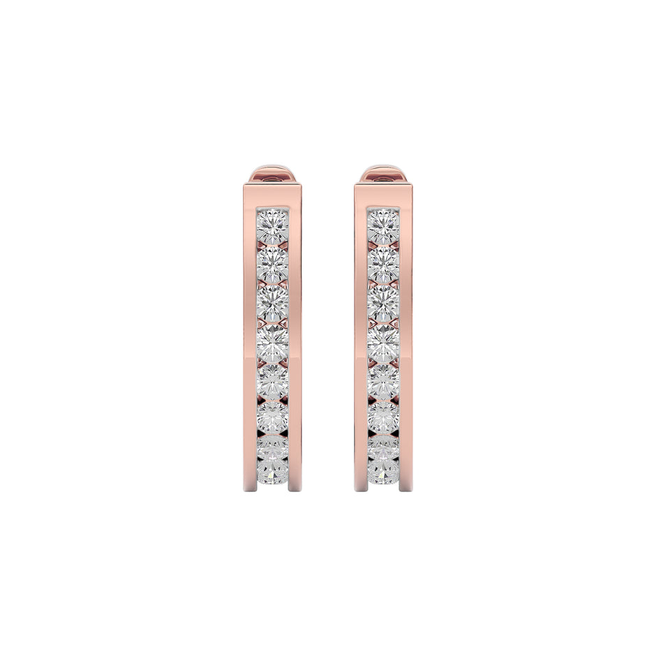 Sparkling Mirage Diamond Earring 18 KT / Rose Gold