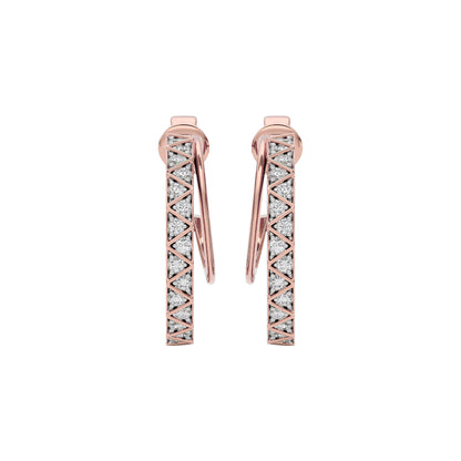 Radiant Allure Diamond Earring 18 KT / Rose Gold