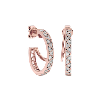 Radiant Allure Diamond Earring 18 KT / Rose Gold