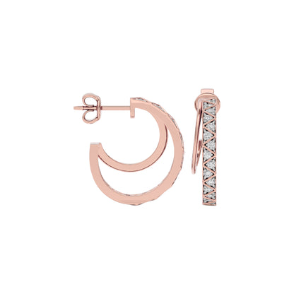 Radiant Allure Diamond Earring 18 KT / Rose Gold