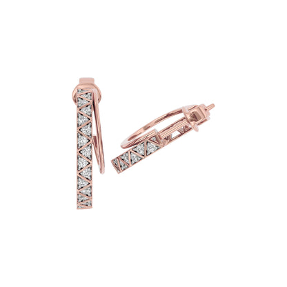 Radiant Allure Diamond Earring 18 KT / Rose Gold