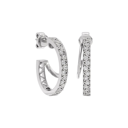 Radiant Allure Diamond Earring 18 KT / White Gold