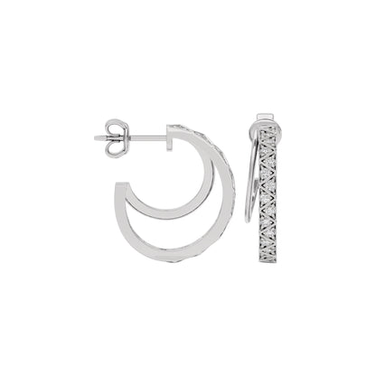 Radiant Allure Diamond Earring 18 KT / White Gold