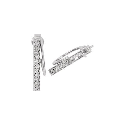 Radiant Allure Diamond Earring 18 KT / White Gold